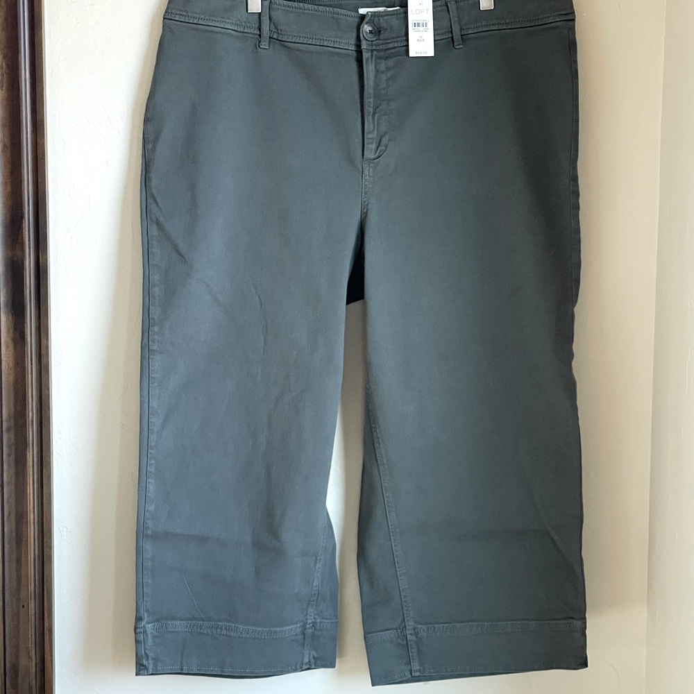 LOFT | Plus High Rise Wide Leg Crop Jeans